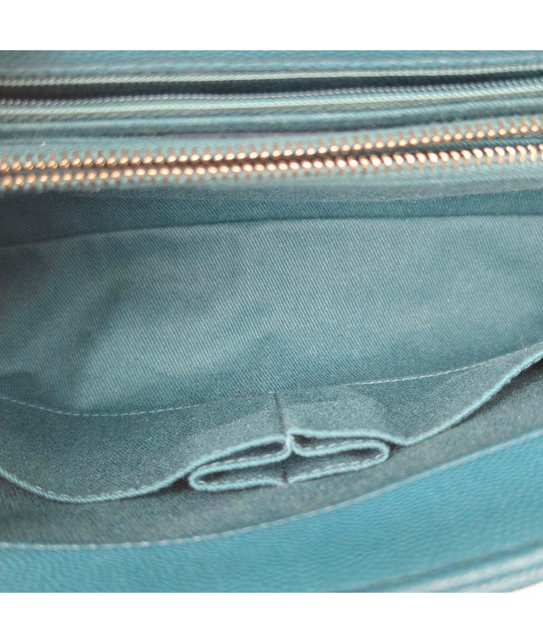 CHANEL Темно-синяя кожаная сумка через плечо, фото 8