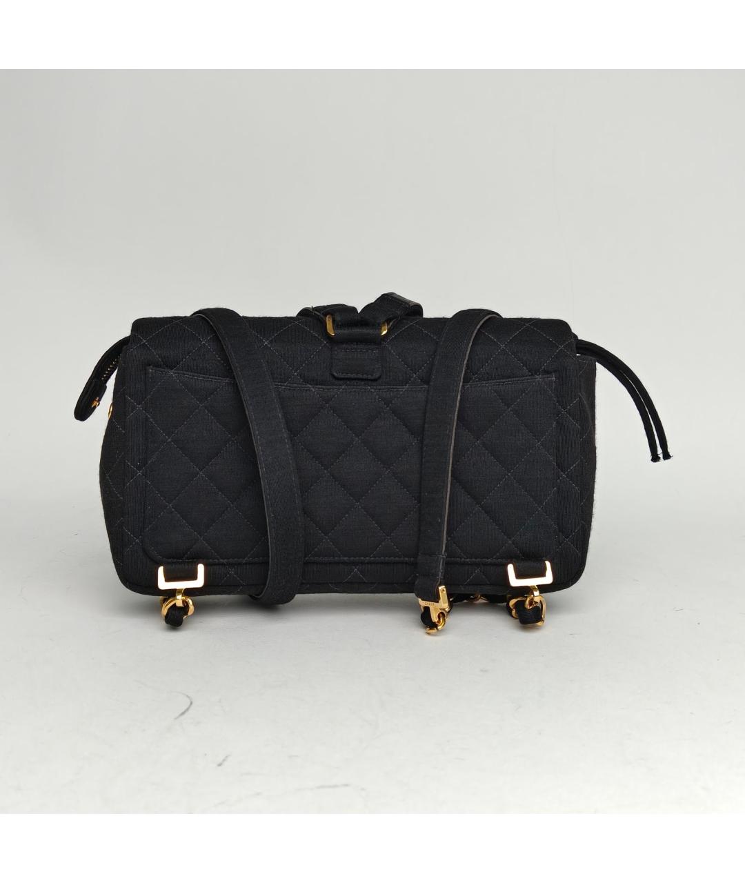 CHANEL Черный рюкзак, фото 4