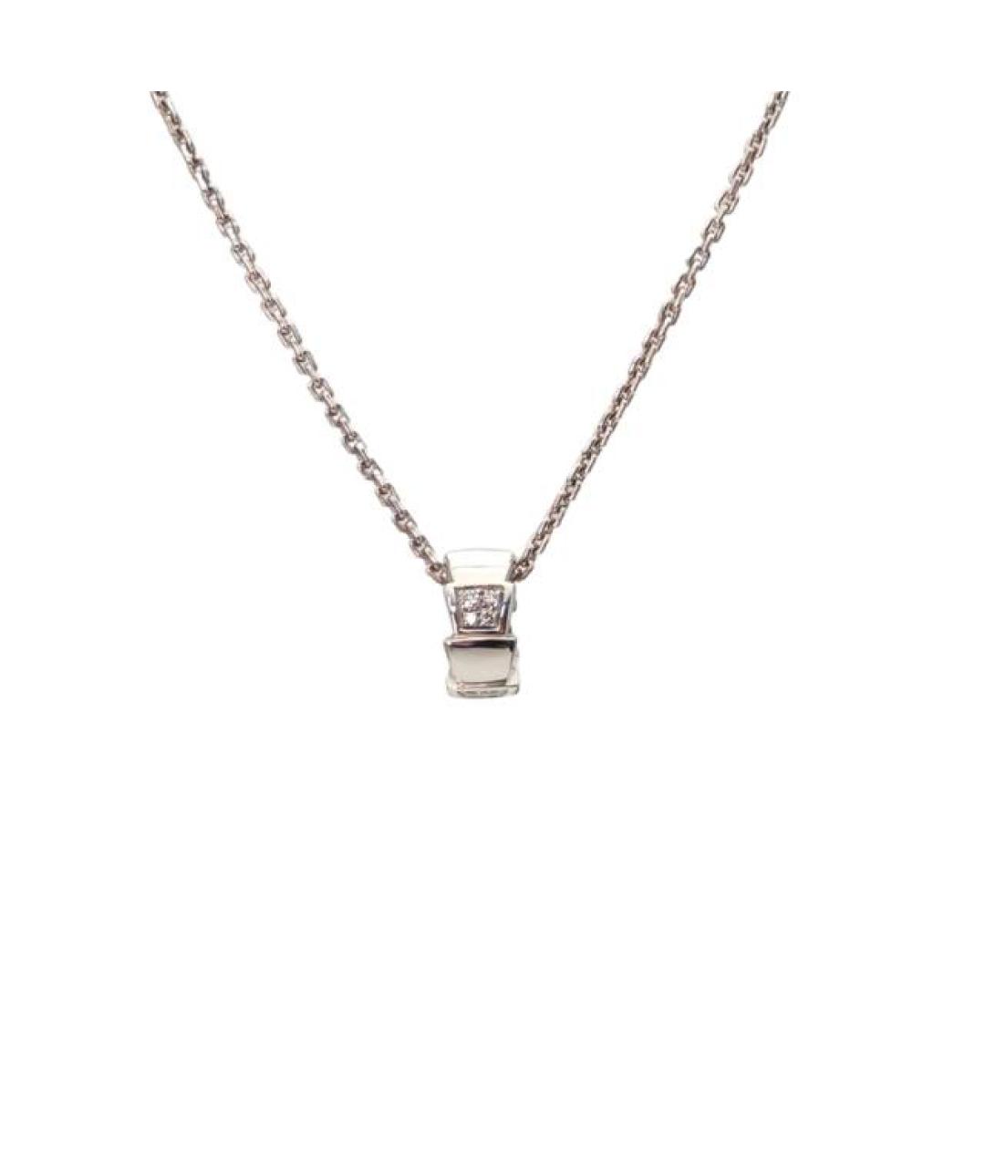 BVLGARI Серебряное колье из белого золота, фото 1
