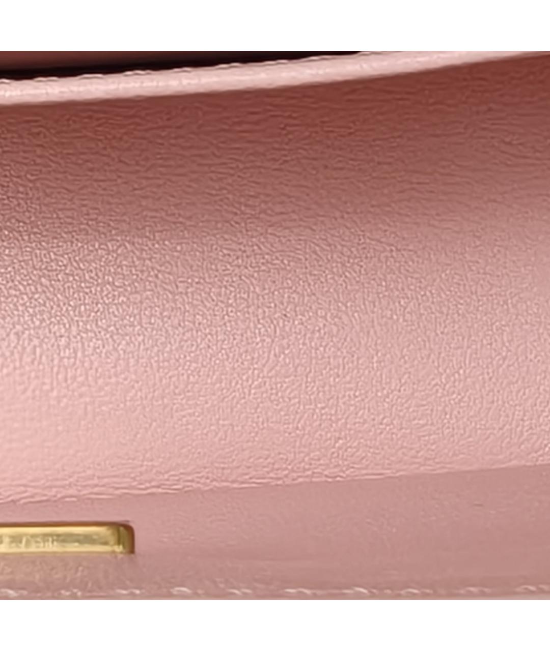 CHANEL Розовая кожаная сумка через плечо, фото 8