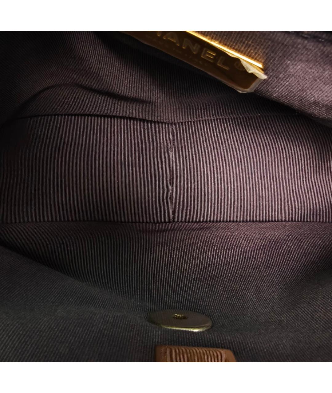 CHANEL Темно-синяя деним сумка через плечо, фото 8