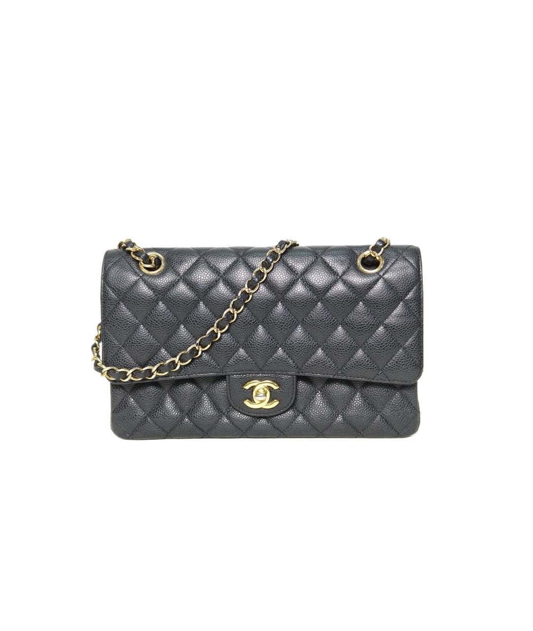 CHANEL Черная кожаная сумка через плечо, фото 1