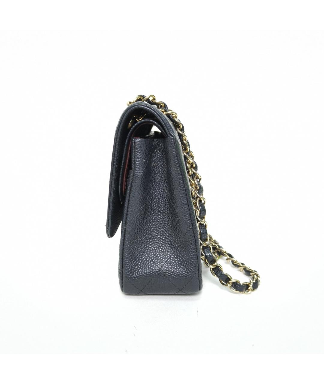 CHANEL Черная кожаная сумка через плечо, фото 5
