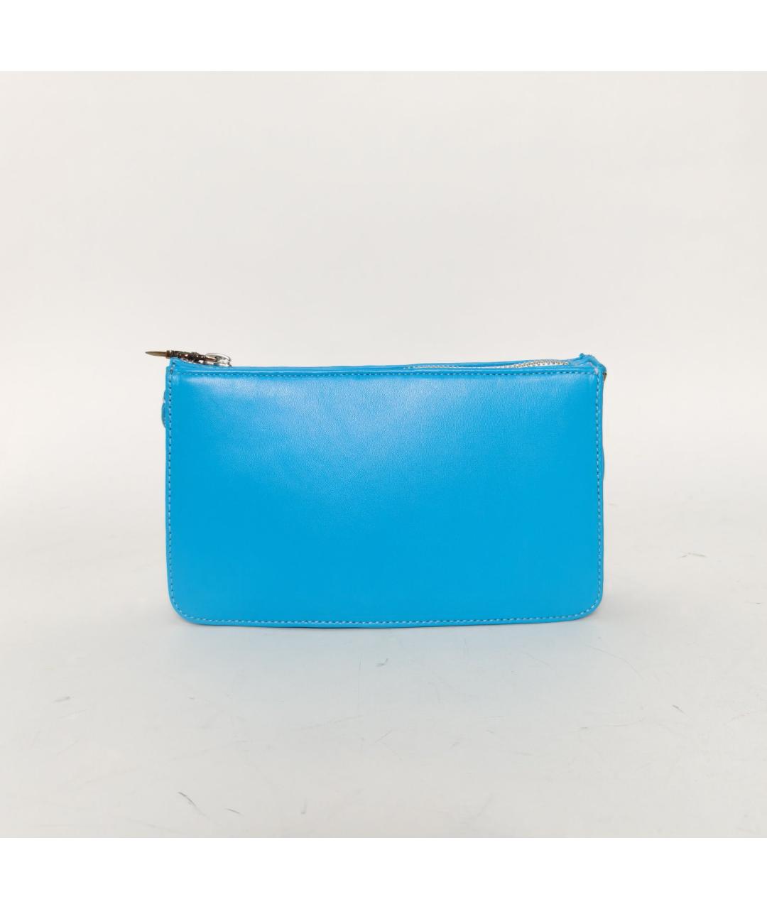 CHROME HEARTS Синяя кожаная сумка через плечо, фото 4