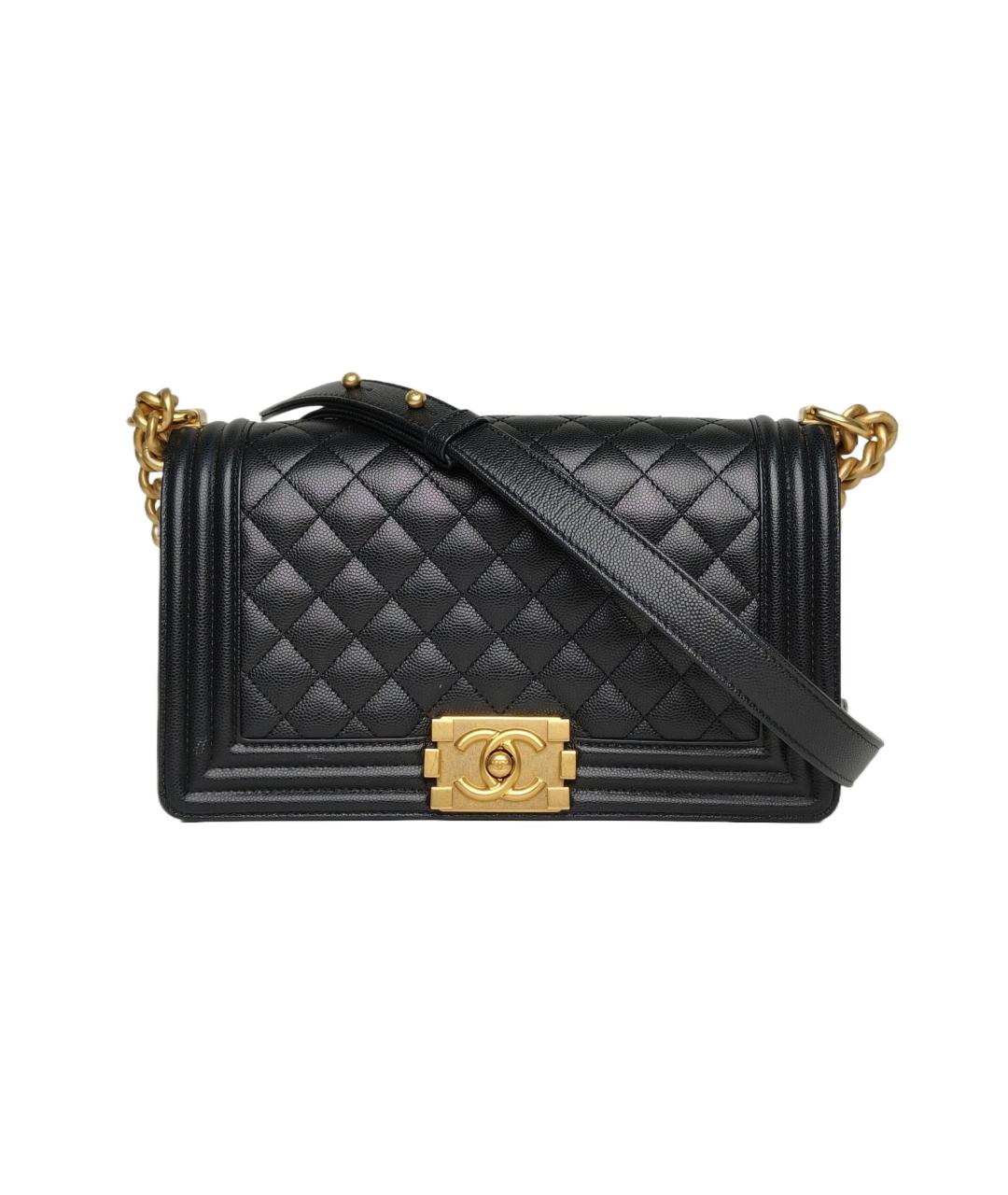 CHANEL Черная кожаная сумка через плечо, фото 9