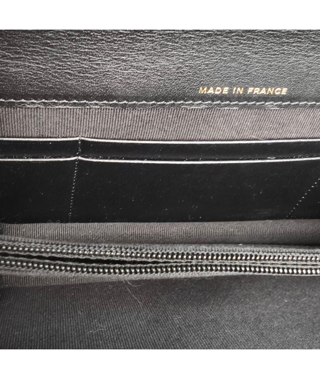 CHANEL Черная кожаная сумка через плечо, фото 9