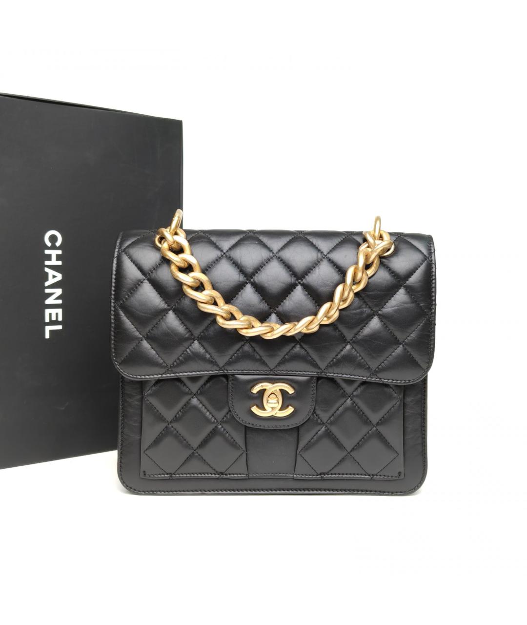 CHANEL Черный кожаный рюкзак, фото 8