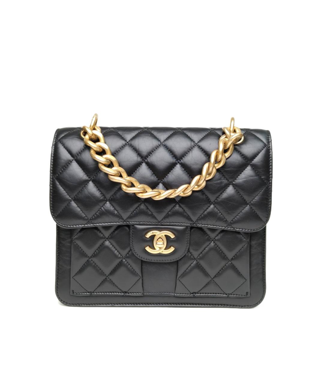 CHANEL Черный кожаный рюкзак, фото 1