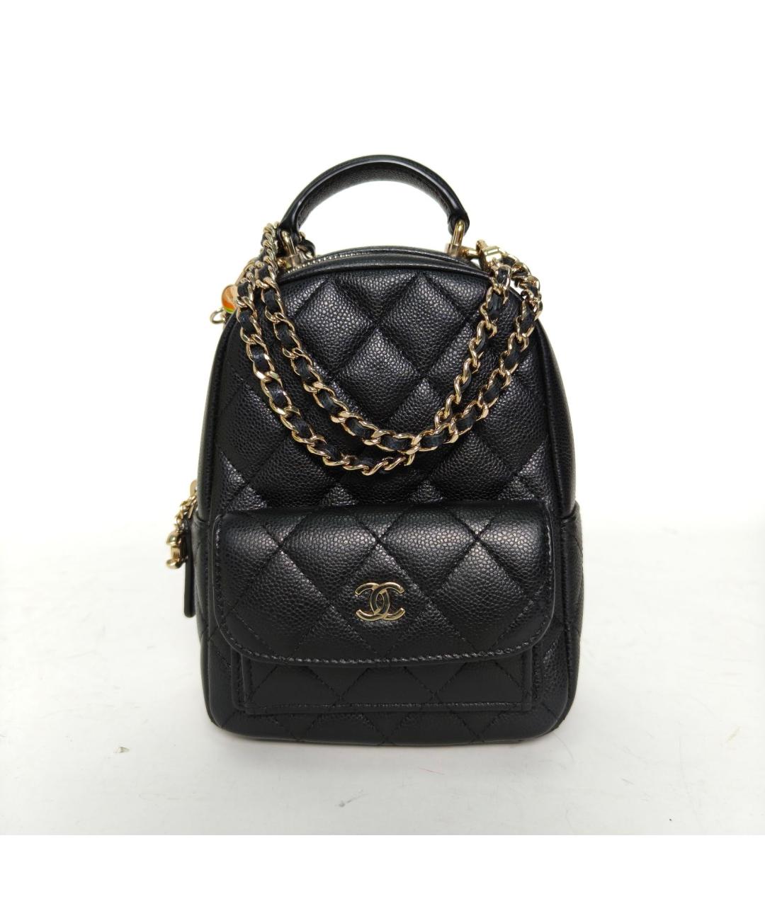 CHANEL Черный кожаный рюкзак, фото 2