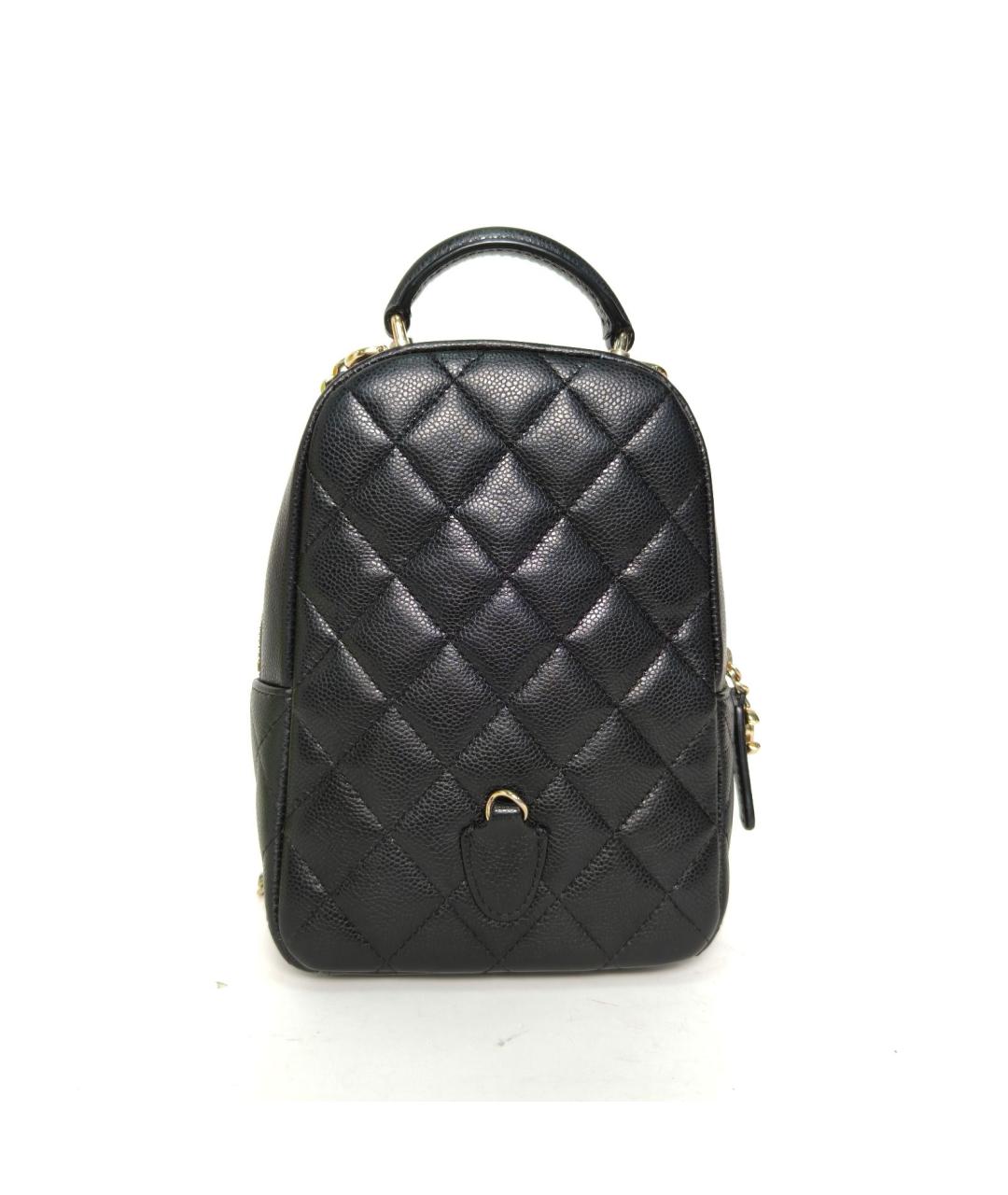 CHANEL Черный кожаный рюкзак, фото 4