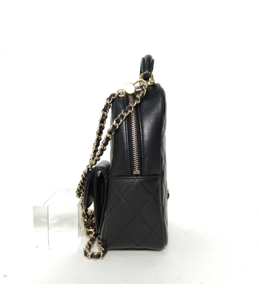 CHANEL Черный кожаный рюкзак, фото 5