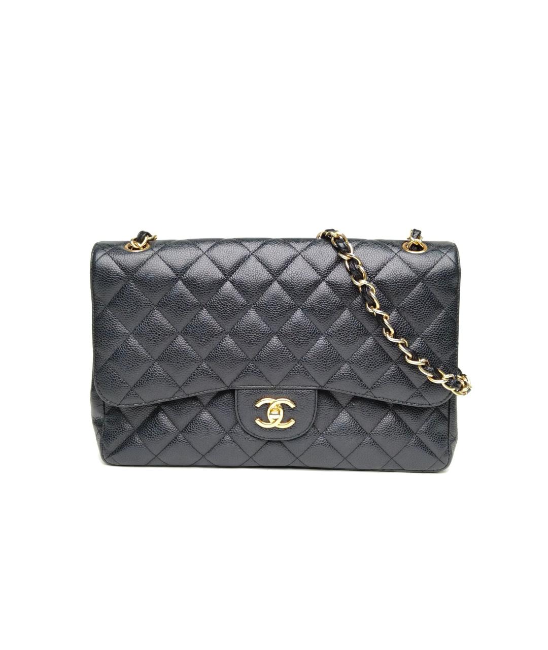 CHANEL Черная кожаная сумка через плечо, фото 2