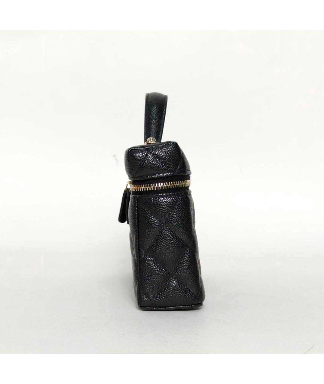 CHANEL Черная кожаная сумка через плечо, фото 5