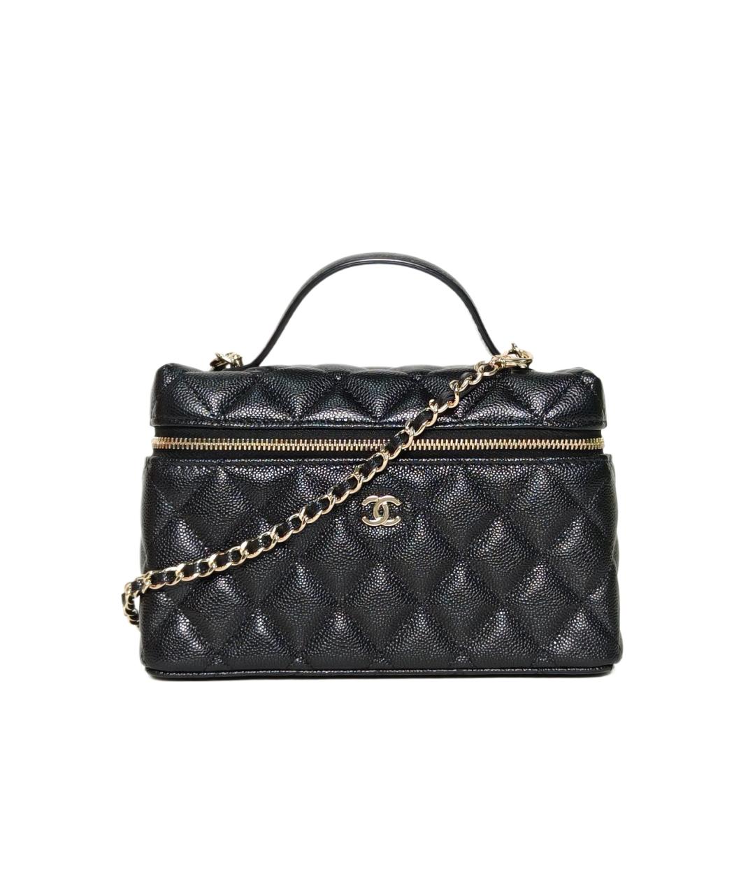 CHANEL Черная кожаная сумка через плечо, фото 1