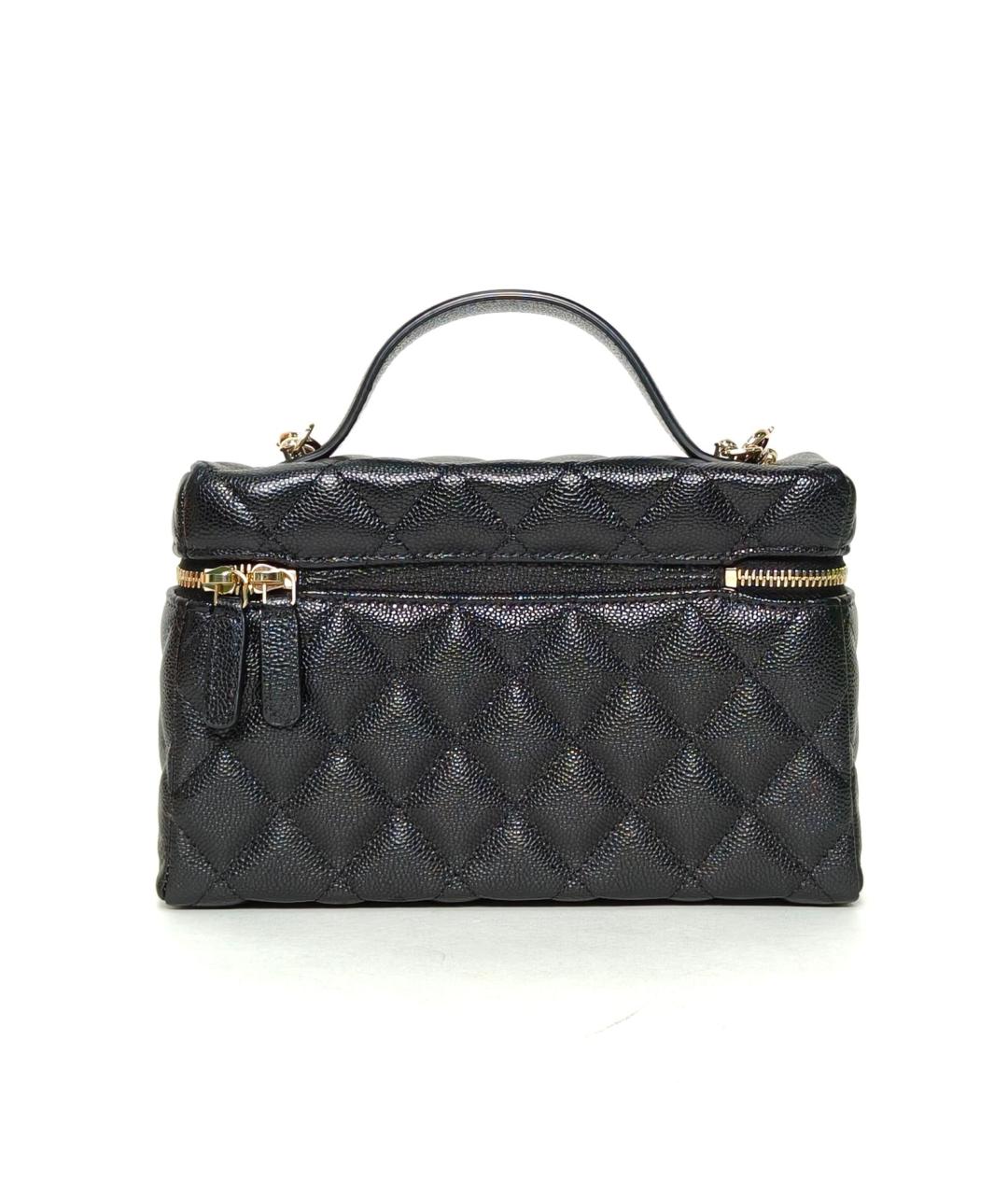 CHANEL Черная кожаная сумка через плечо, фото 4