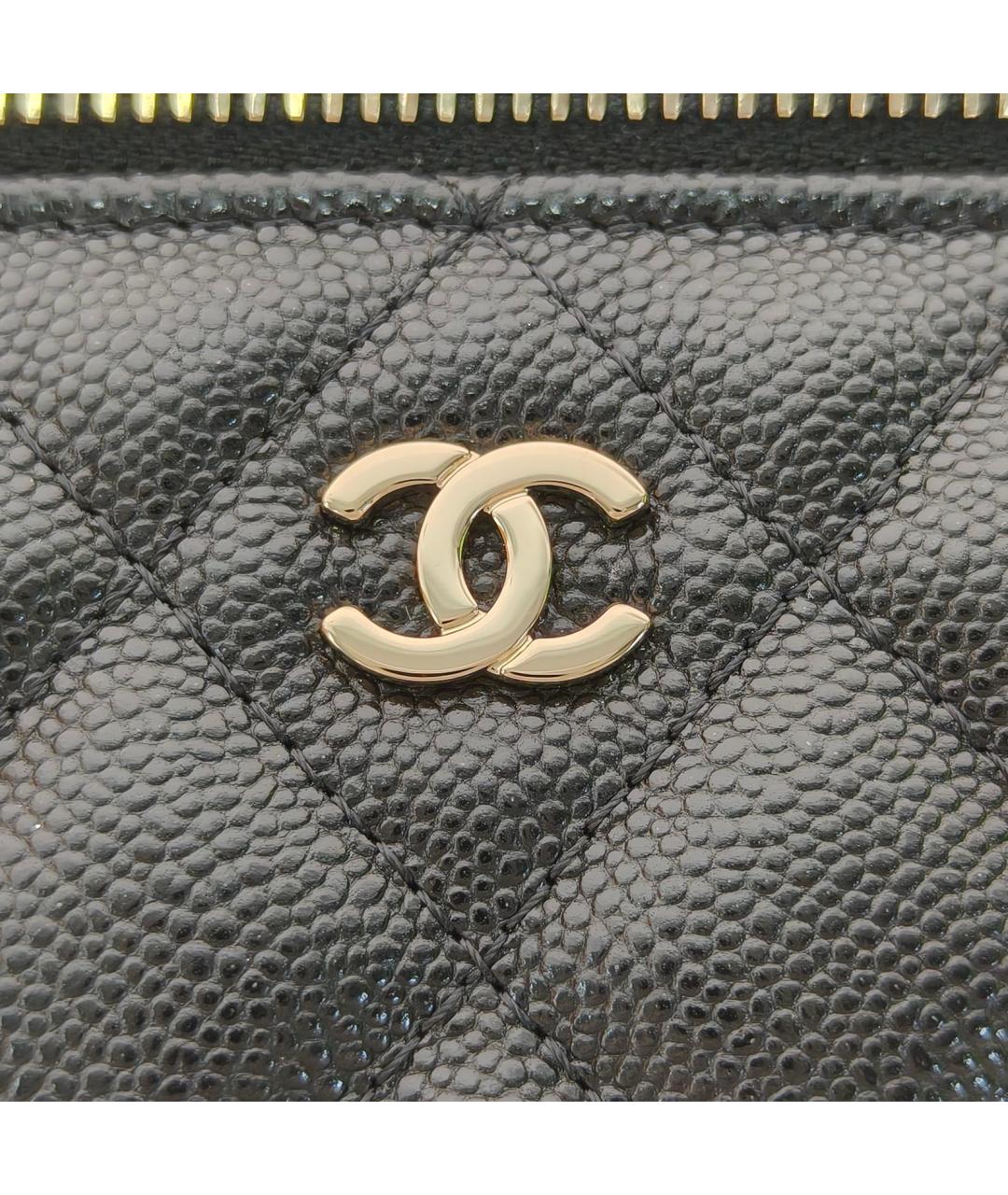 CHANEL Черная кожаная сумка через плечо, фото 7