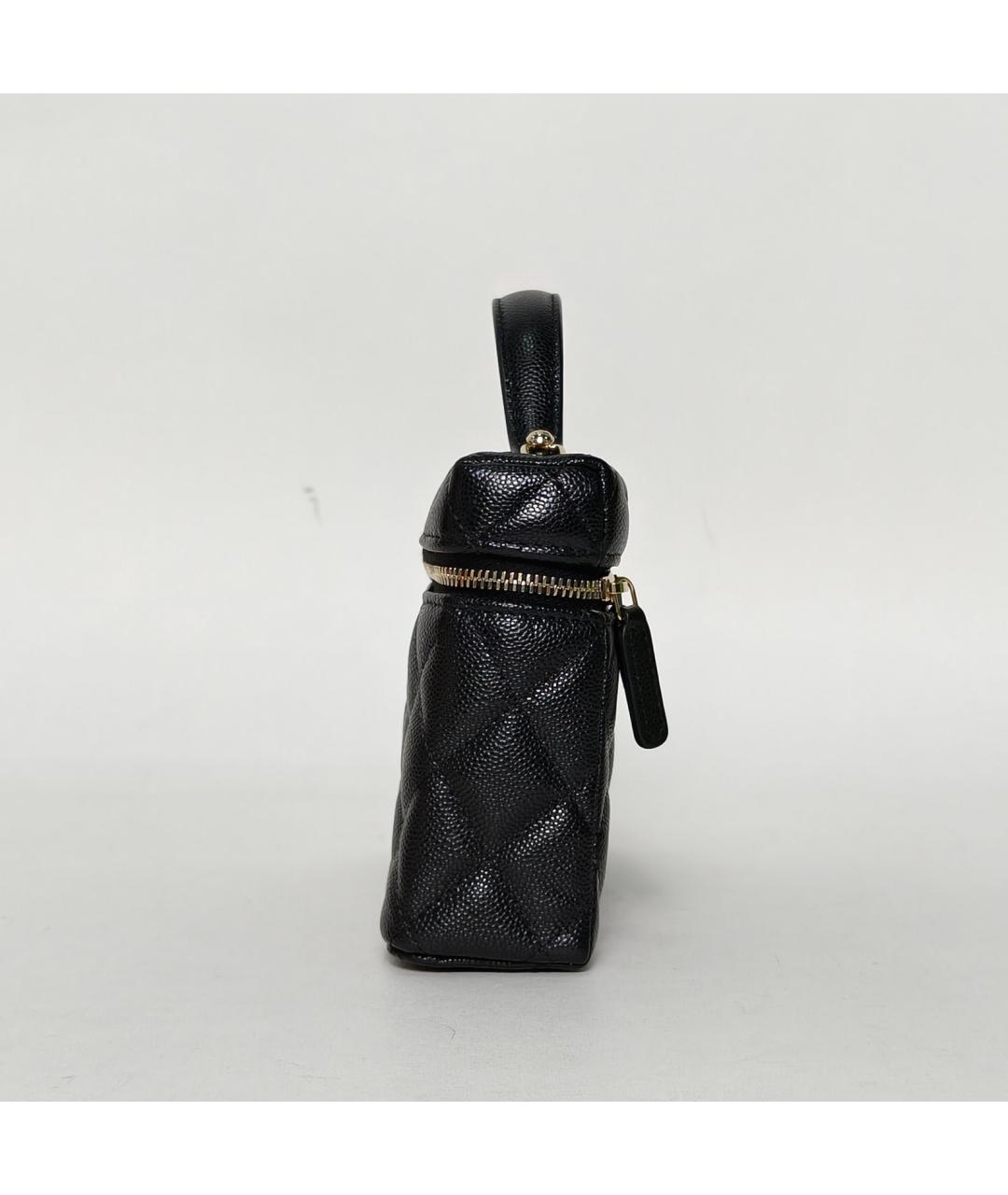 CHANEL Черная кожаная сумка через плечо, фото 3