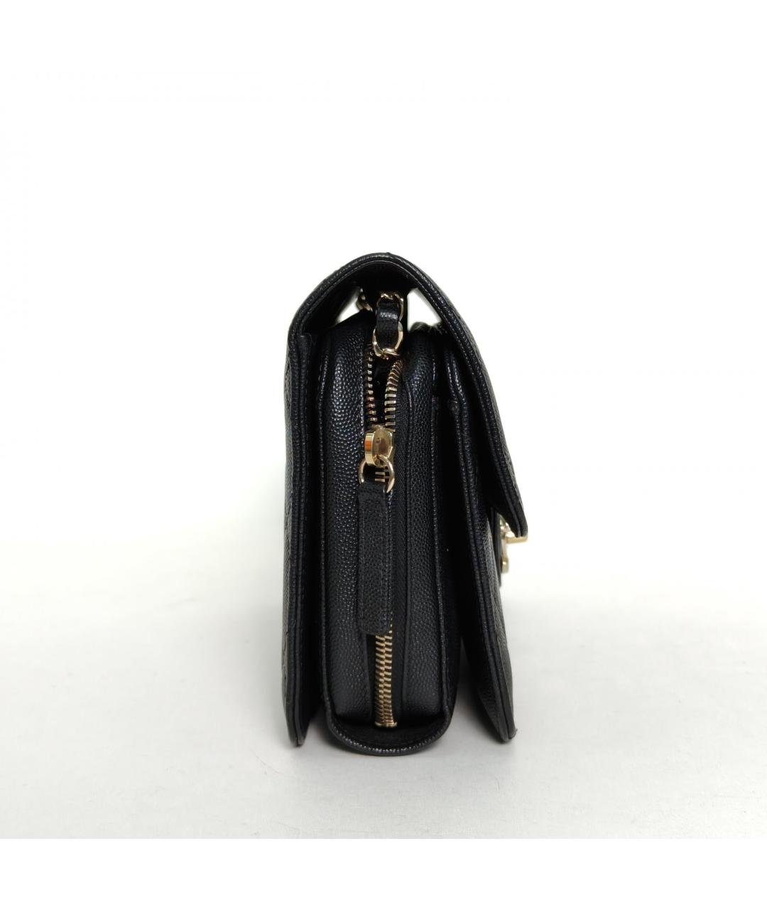 CHANEL Черная кожаная сумка через плечо, фото 4