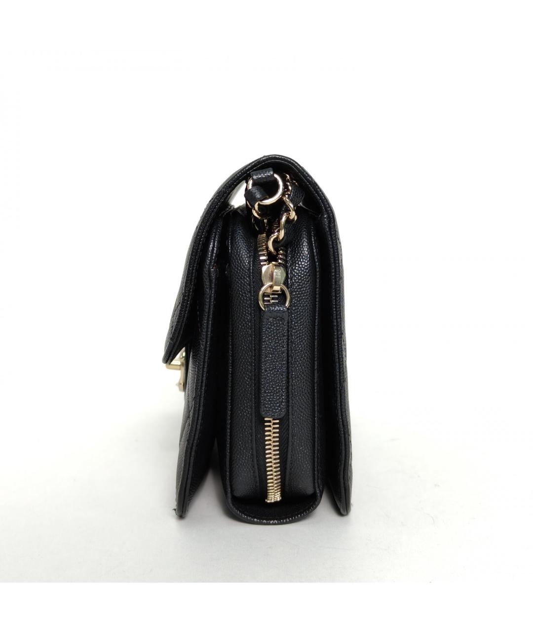 CHANEL Черная кожаная сумка через плечо, фото 6