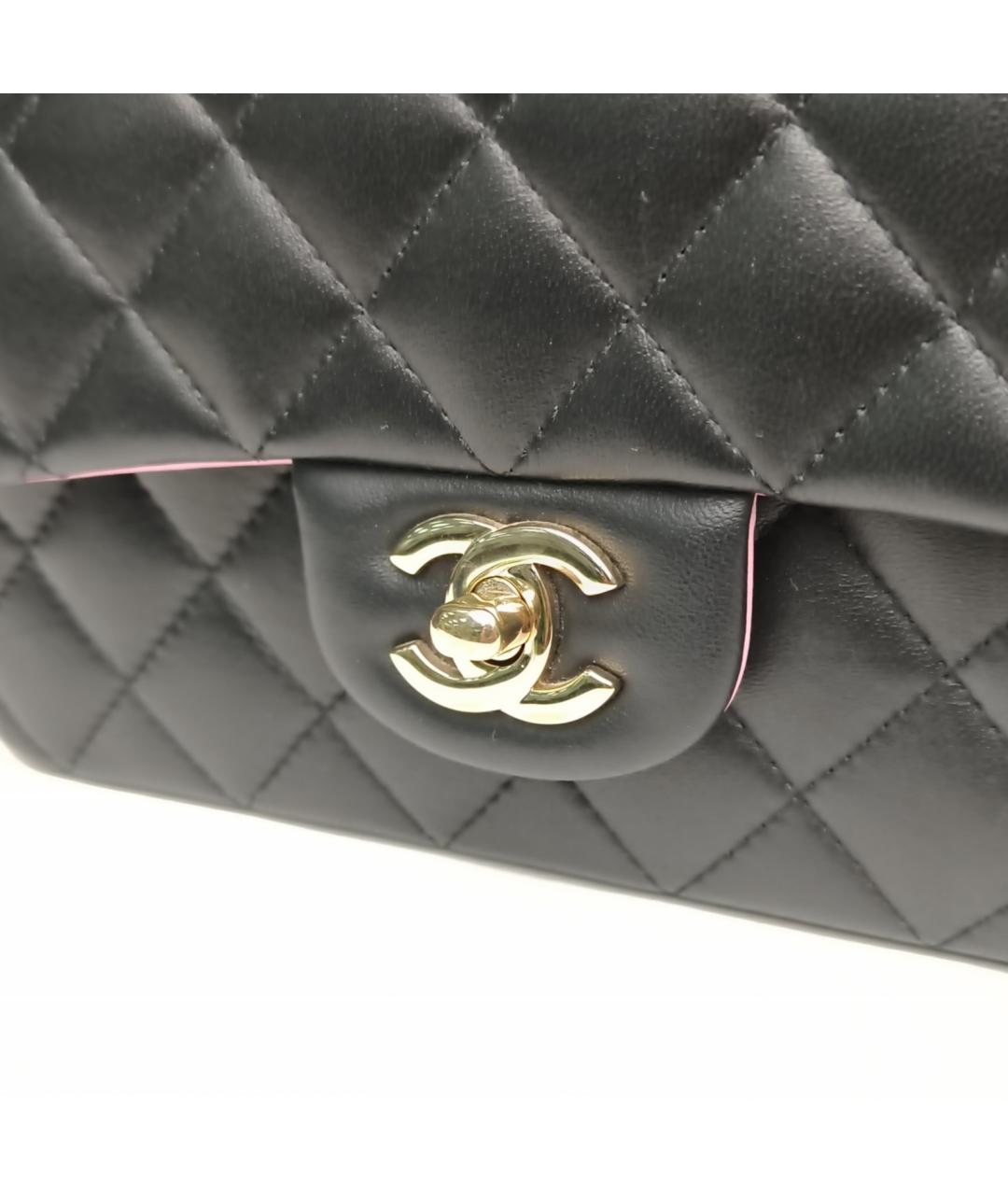 CHANEL Черная кожаная сумка через плечо, фото 8