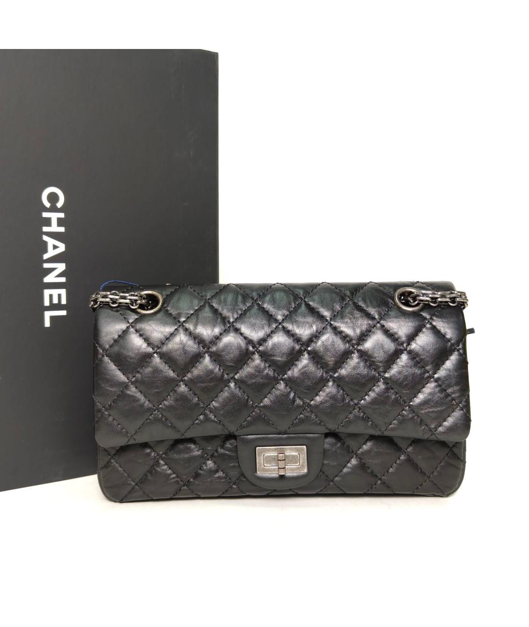 CHANEL Черная кожаная сумка через плечо, фото 9