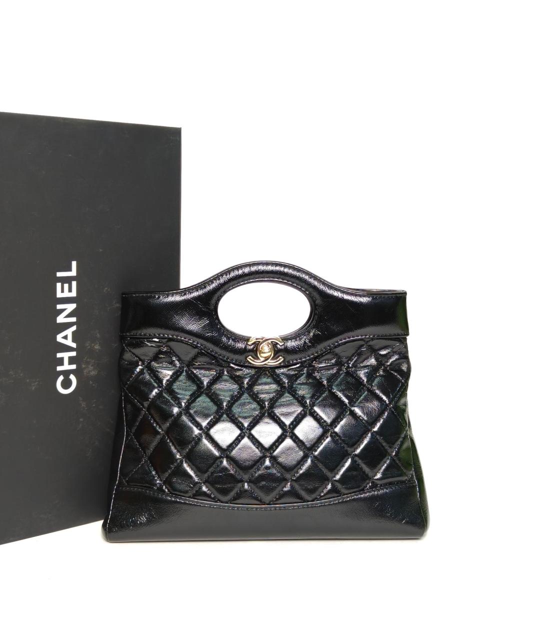 CHANEL Черная кожаная сумка через плечо, фото 9