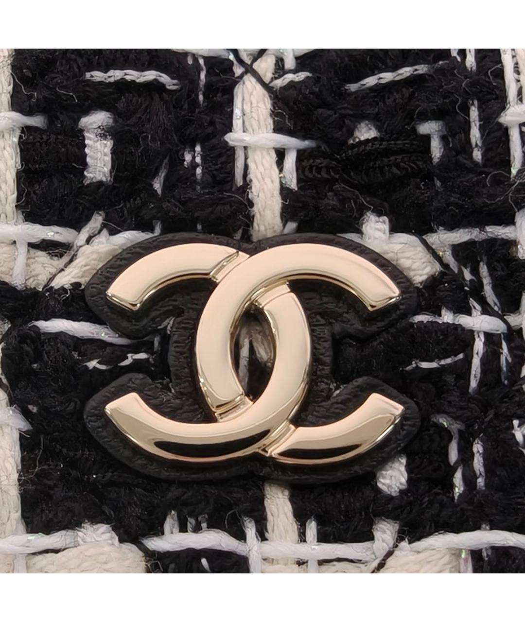 CHANEL Черный твидовый рюкзак, фото 7