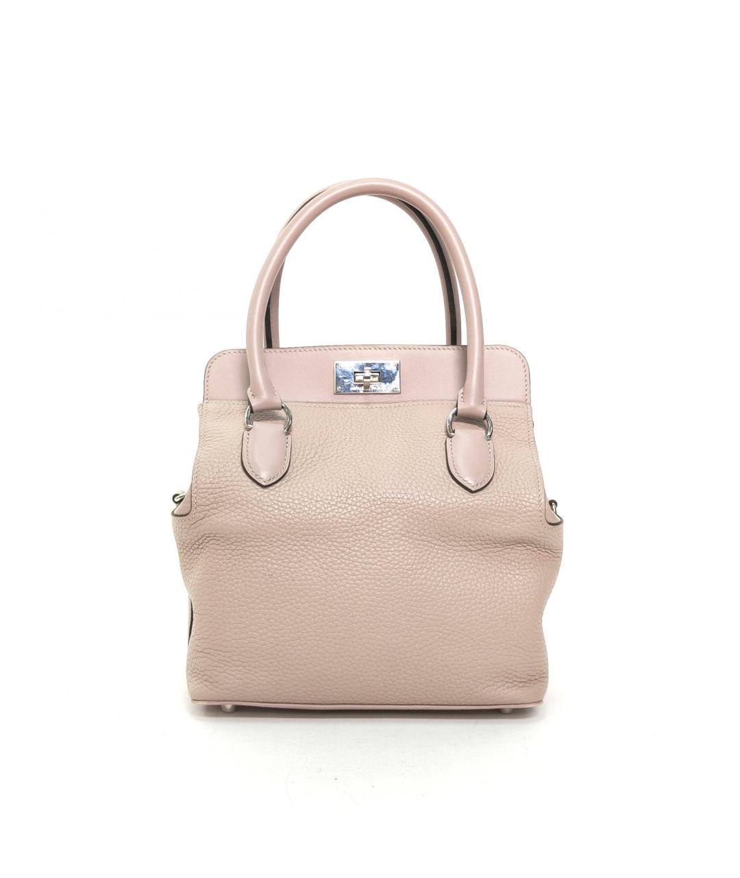 HERMES Бежевая кожаная сумка через плечо, фото 2