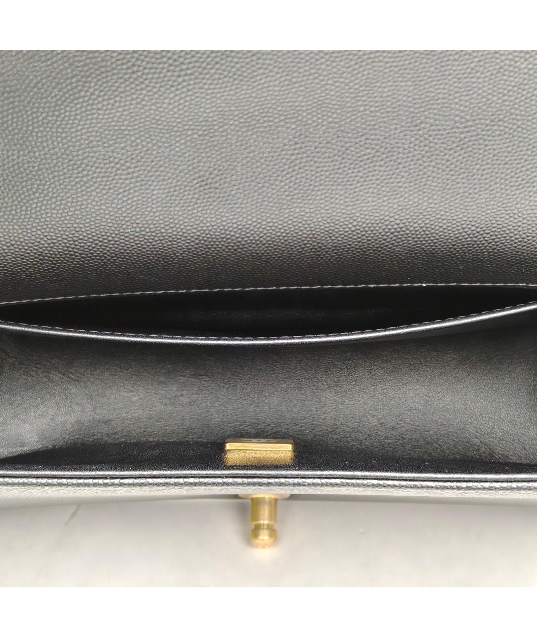 CHANEL Черная кожаная сумка через плечо, фото 8