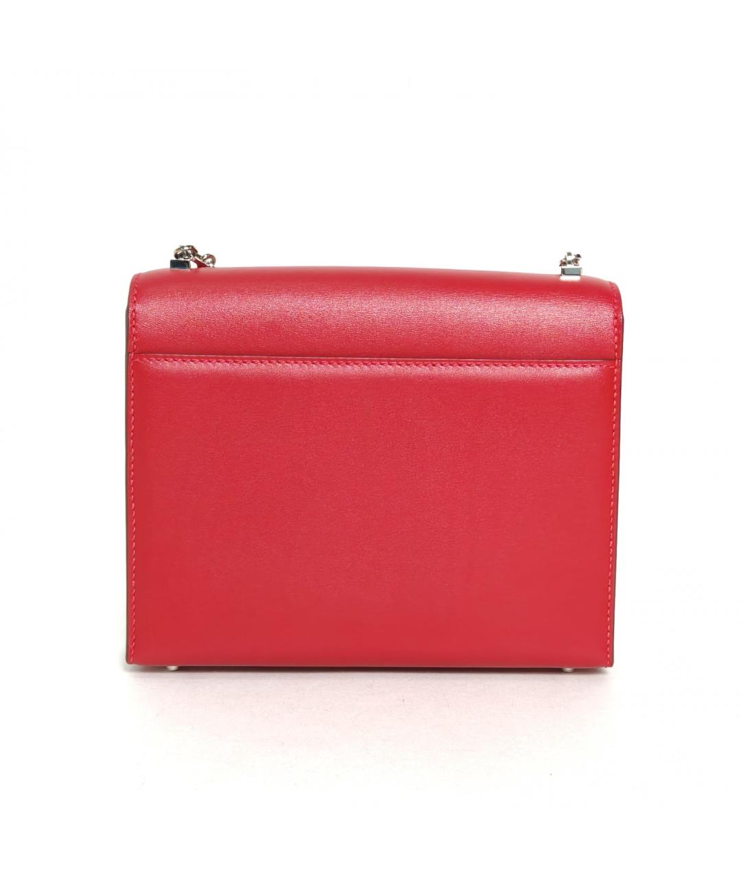 HERMES Красная кожаная сумка через плечо, фото 4