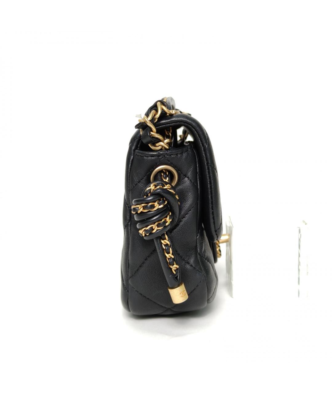 CHANEL Черная кожаная сумка через плечо, фото 3