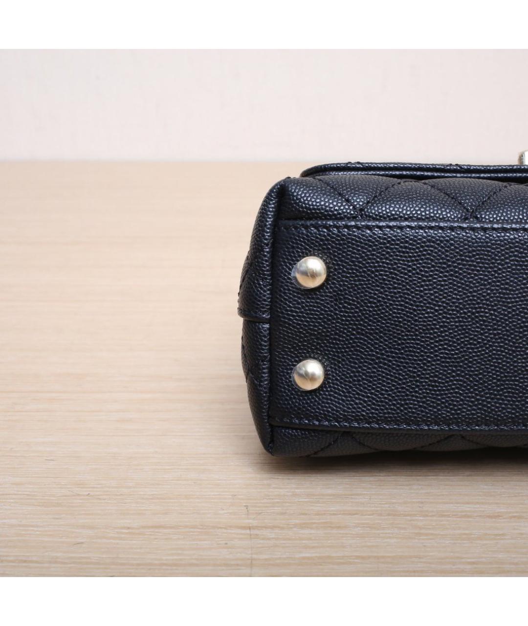 CHANEL Черная кожаная сумка через плечо, фото 9