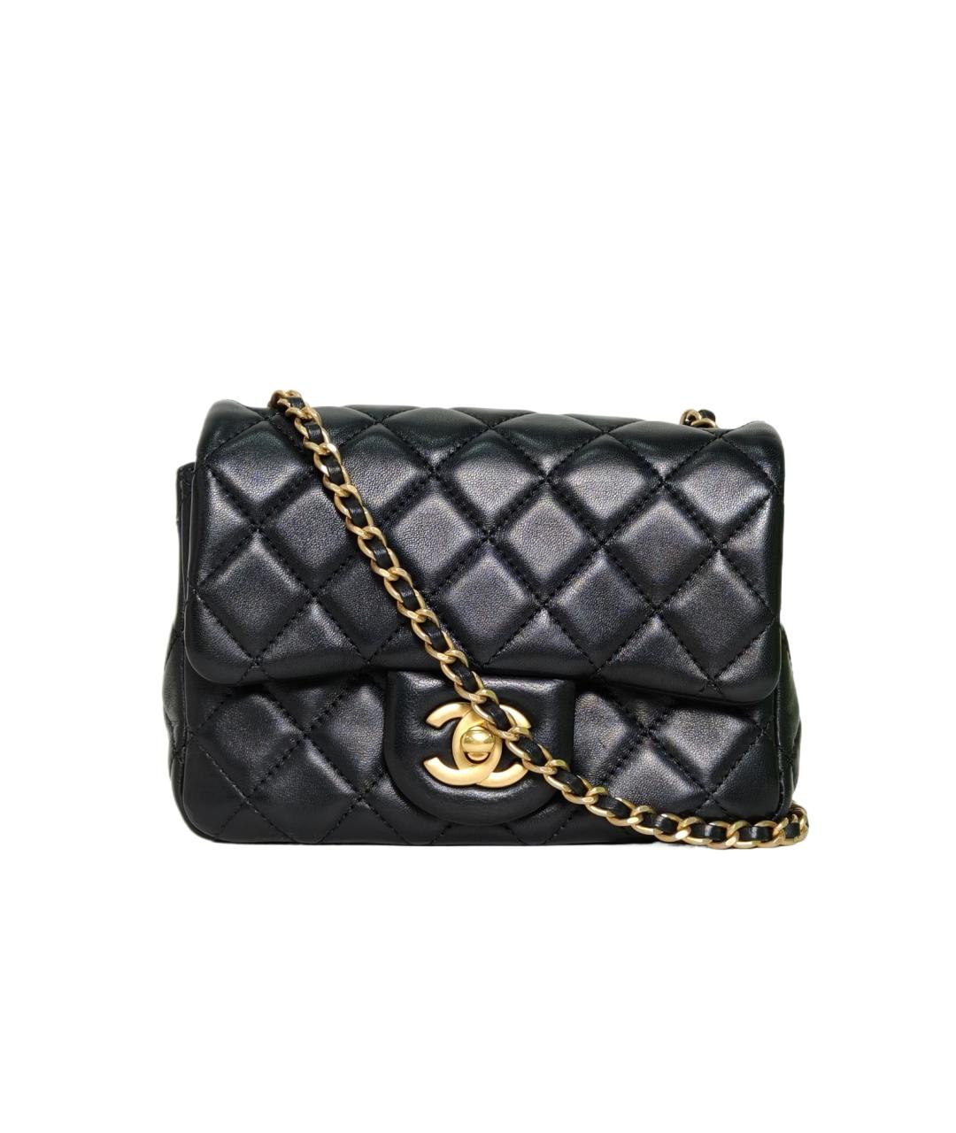 CHANEL Черная кожаная сумка через плечо, фото 1