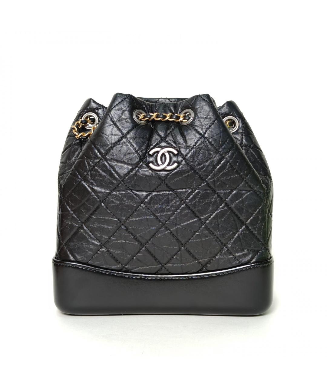 CHANEL Черный кожаный рюкзак, фото 2