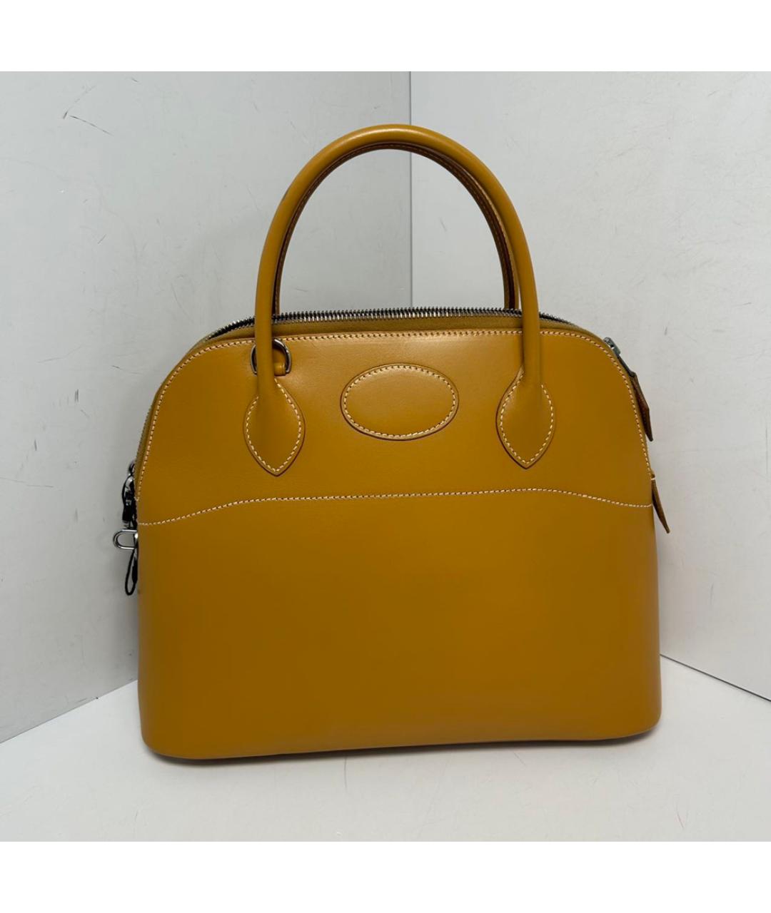 HERMES Коричневая кожаная сумка через плечо, фото 3