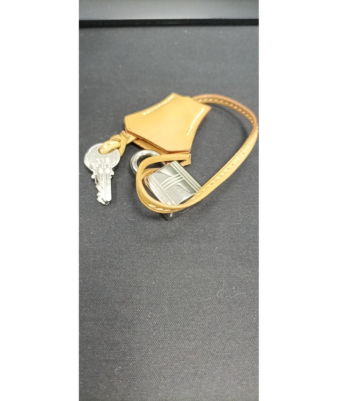 HERMES Коричневая кожаная сумка через плечо, фото 4