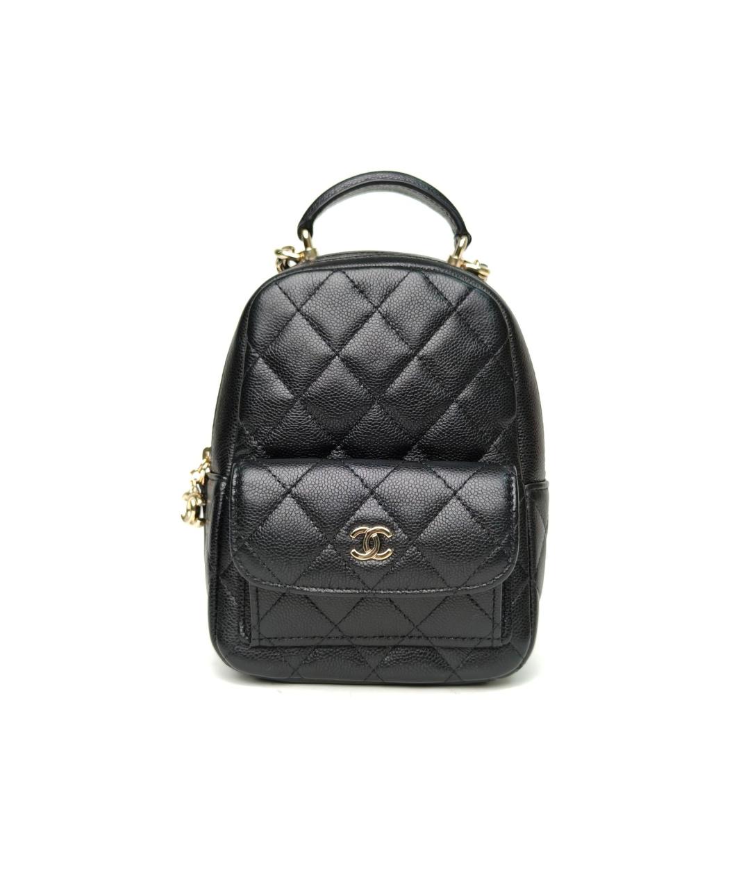 CHANEL Черный кожаный рюкзак, фото 2