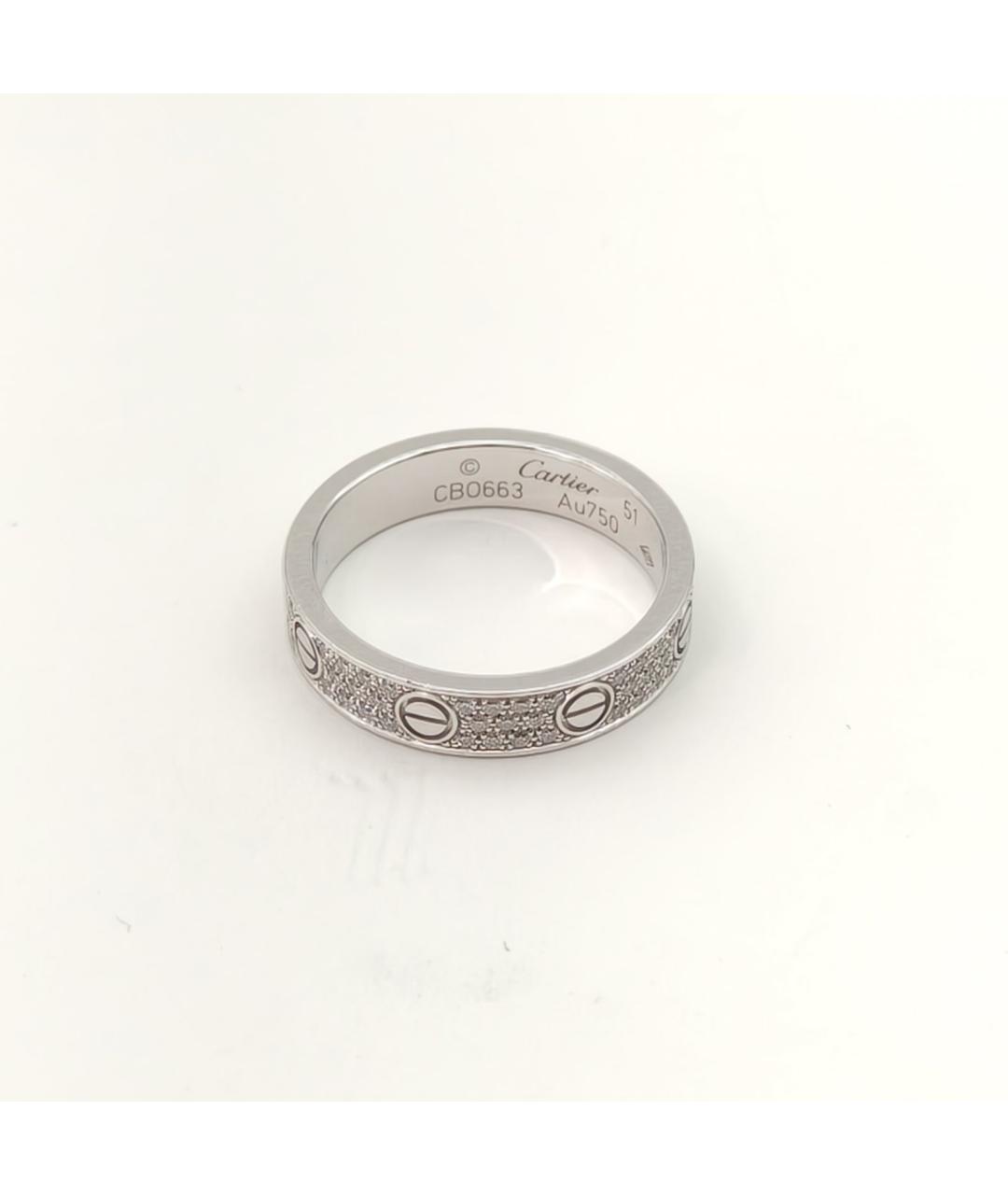CARTIER Серебряное кольцо из белого золота, фото 5