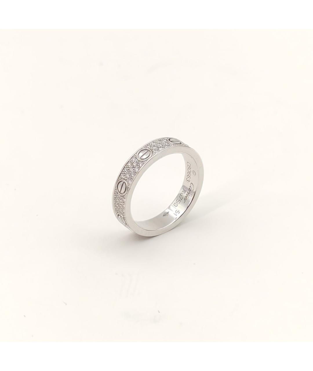 CARTIER Серебряное кольцо из белого золота, фото 3