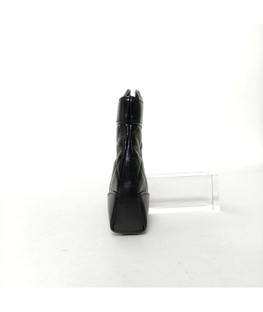 CHANEL Черная кожаная сумка через плечо, фото 3