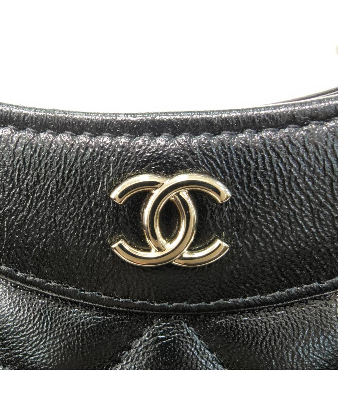 CHANEL Черная кожаная сумка через плечо, фото 7