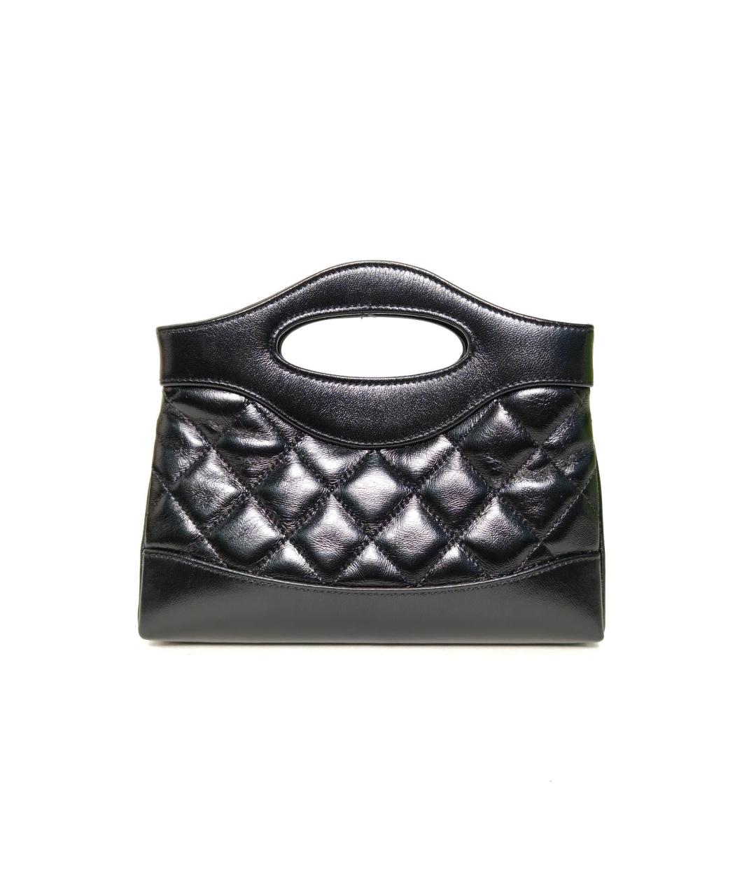 CHANEL Черная кожаная сумка через плечо, фото 4