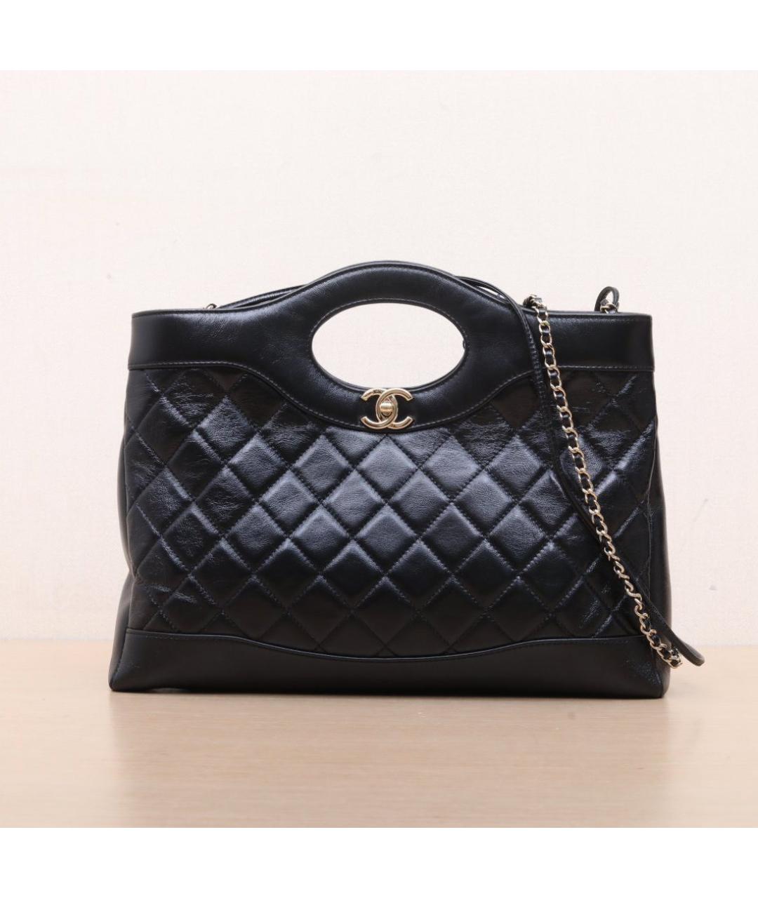 CHANEL Черная кожаная сумка через плечо, фото 3