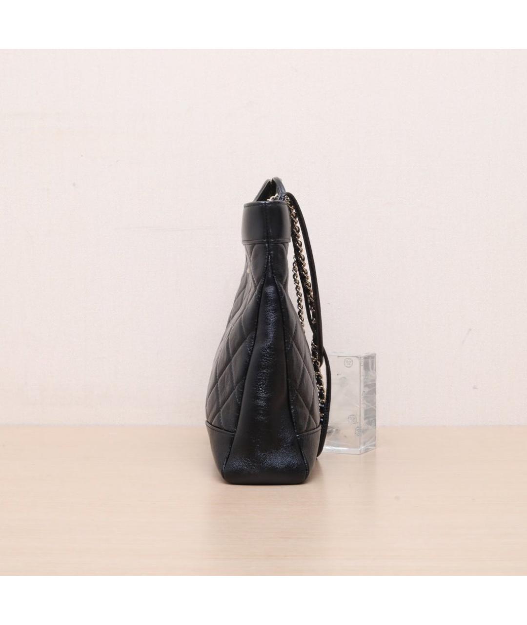 CHANEL Черная кожаная сумка через плечо, фото 5