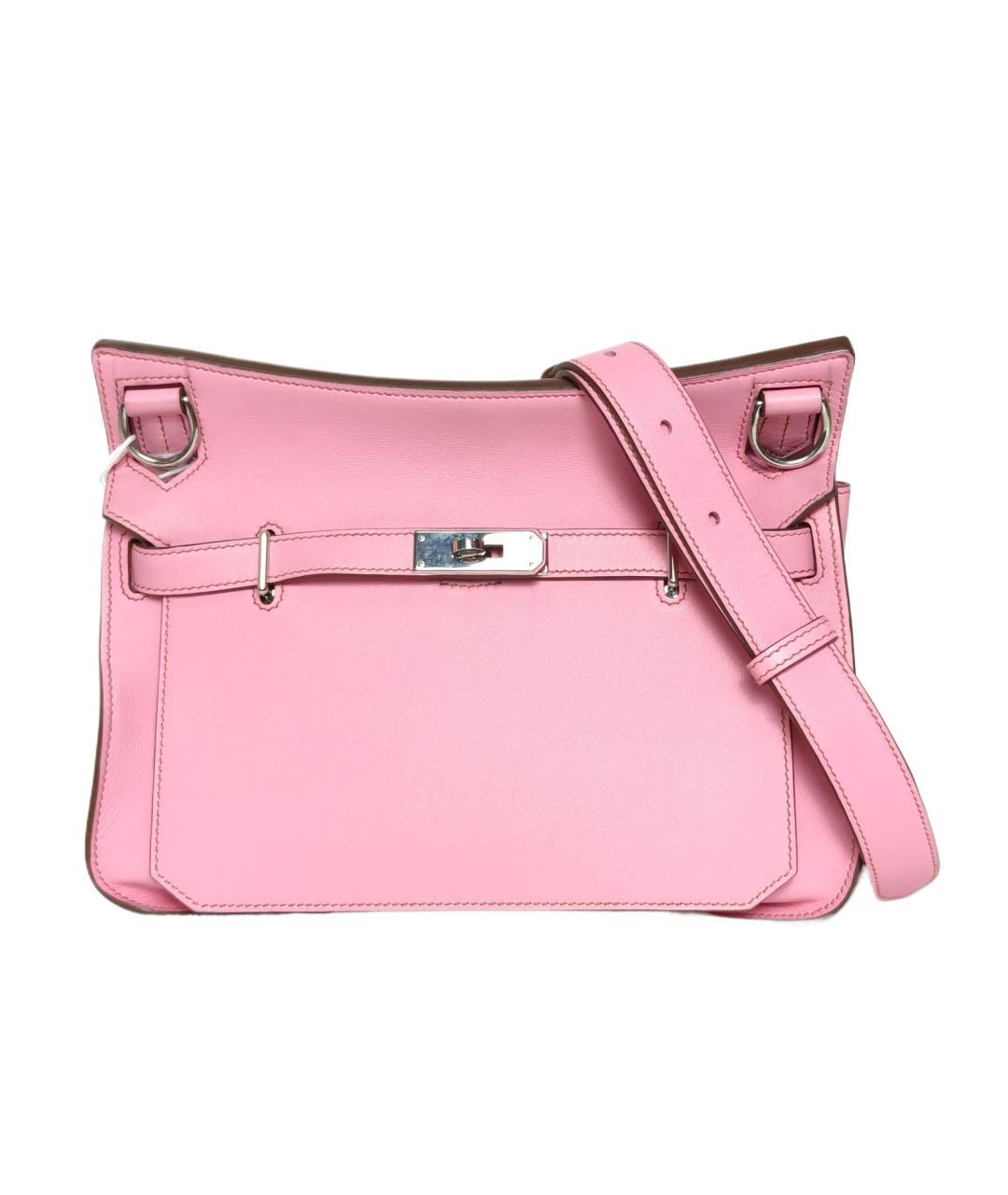 HERMES Розовая кожаная сумка через плечо, фото 1