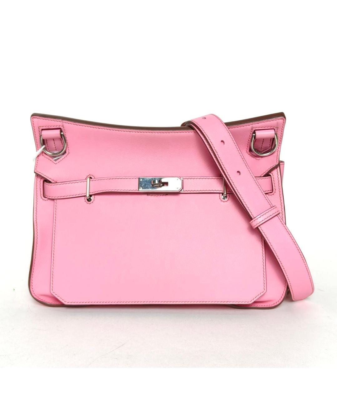 HERMES Розовая кожаная сумка через плечо, фото 2