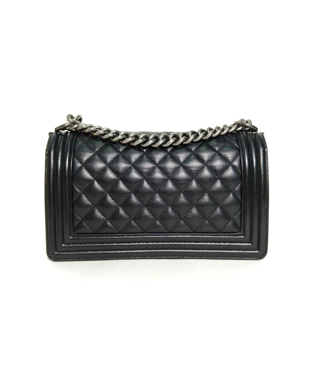 CHANEL Черная кожаная сумка через плечо, фото 4