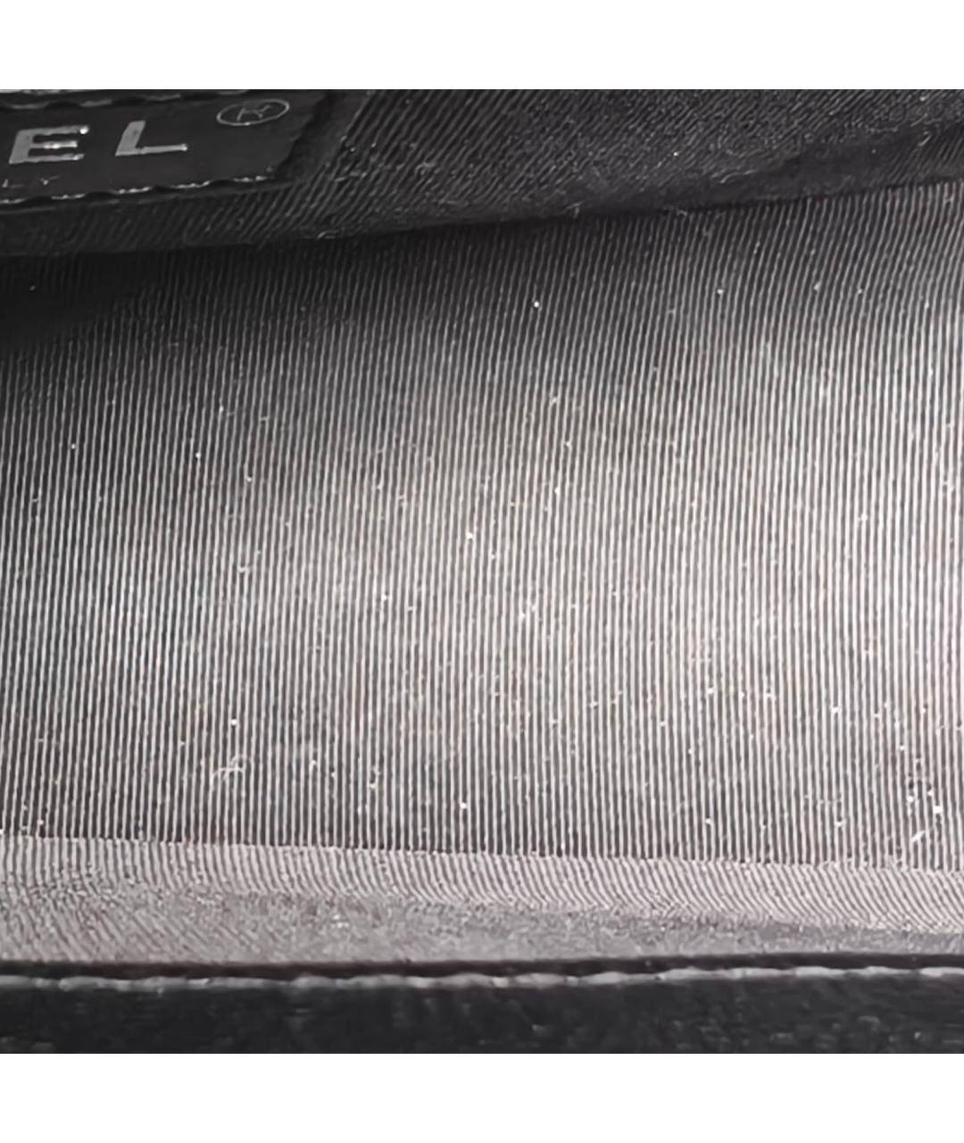 CHANEL Черная кожаная сумка через плечо, фото 8