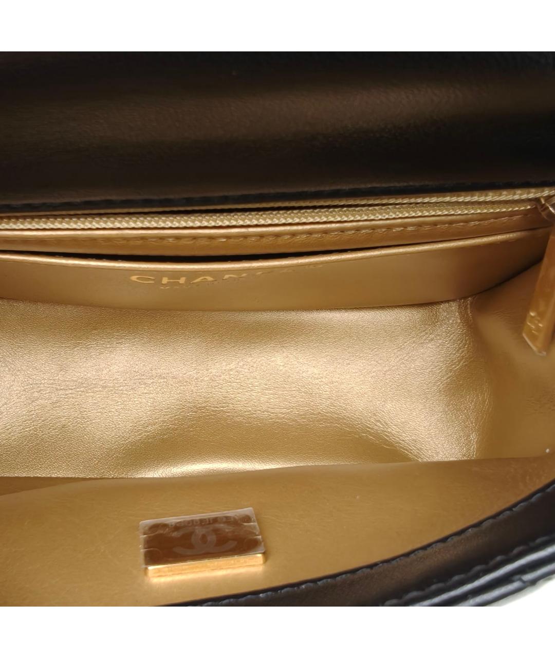 CHANEL Черная кожаная сумка через плечо, фото 4