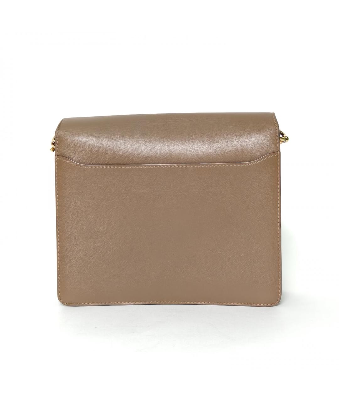 HERMES Коричневая кожаная сумка через плечо, фото 4